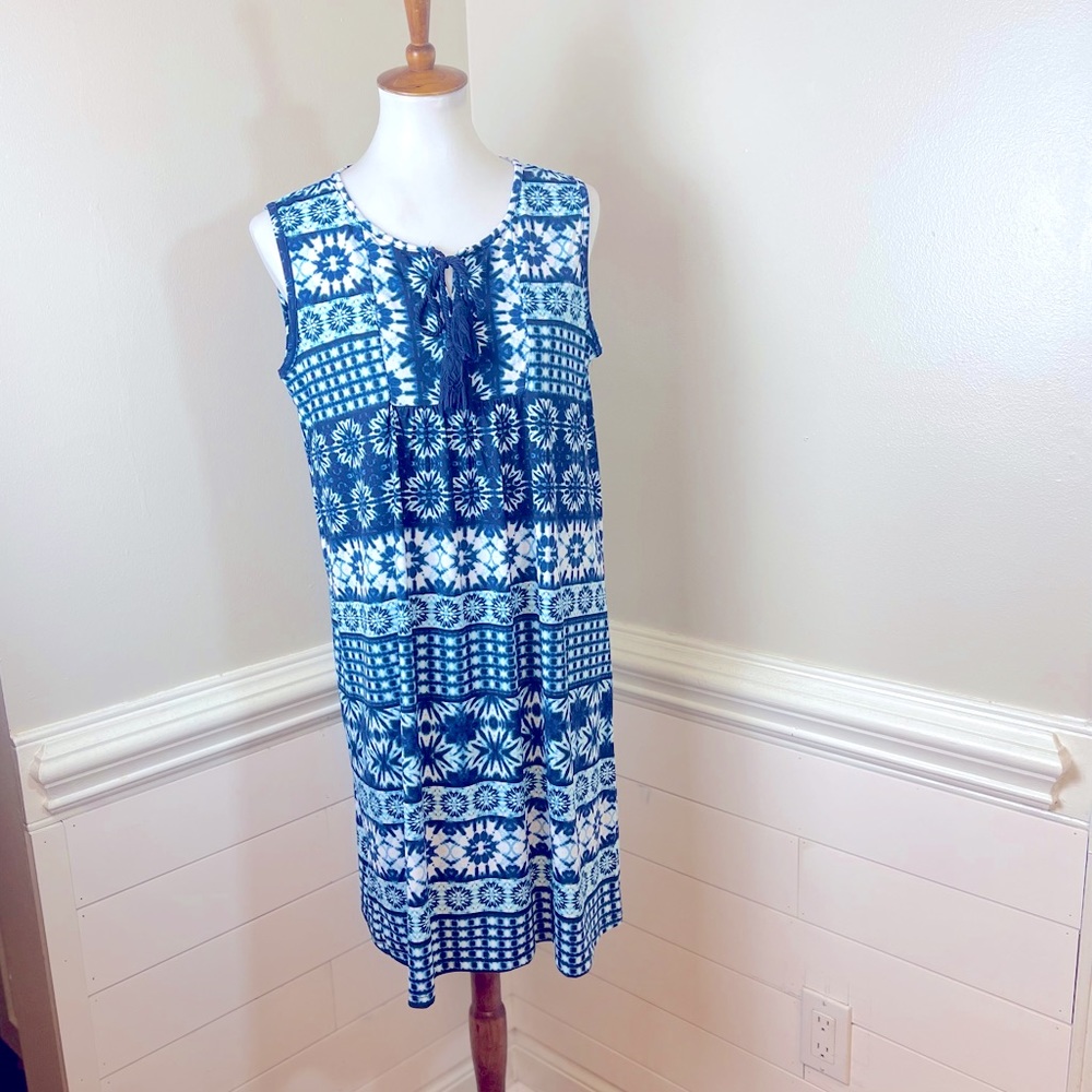 Cato Tie Dye Print Dress L FREE SHIP